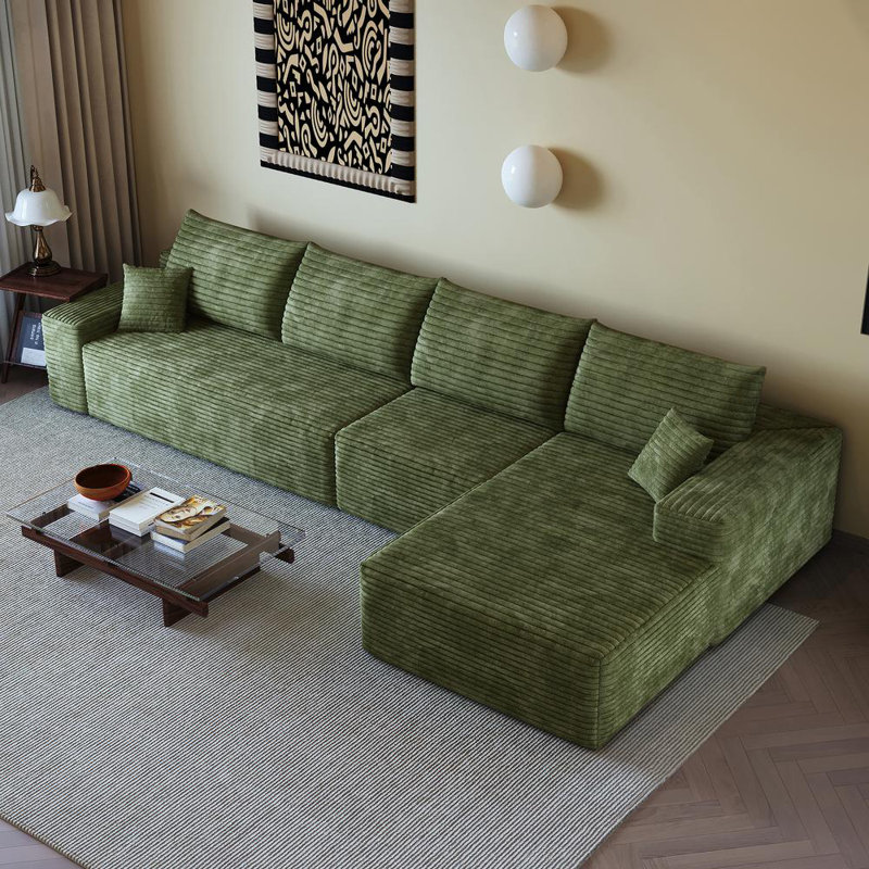 135" Cloud Sectional Couch with L-Shape Chaise