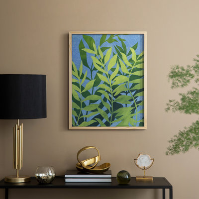 «Ocean Vines II», reproduction encadrée - bois massif