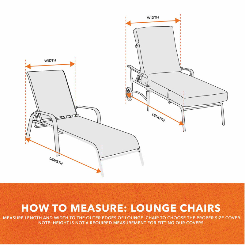Basics Outdoor Patio Chaise Lounge Cover