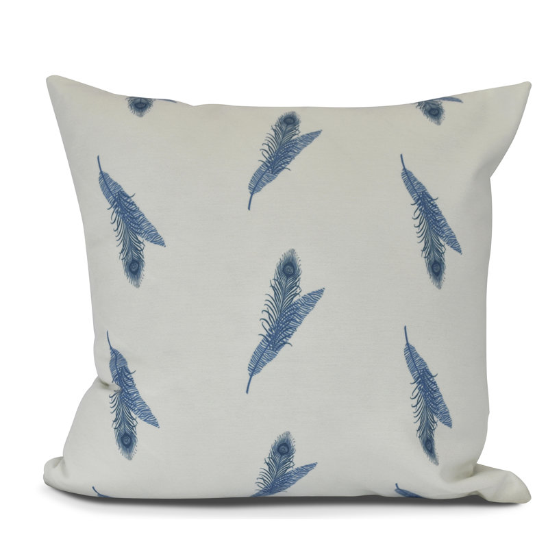 Goals, Gourds, And Gatherings Reversible Throw Pillow, Blue, 20" H x 20" W