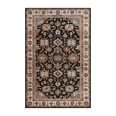 Machine Washable Persian Brown Area Rug