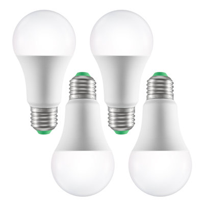 Smart Light Bulbs, 4-Pack, 9W Multicolor LED Bulbs, 800 Lumens With Smart Control Compatibility For Vera, Google Assistant, Amazon Alexa, Ios, Android, RGB Color Changing