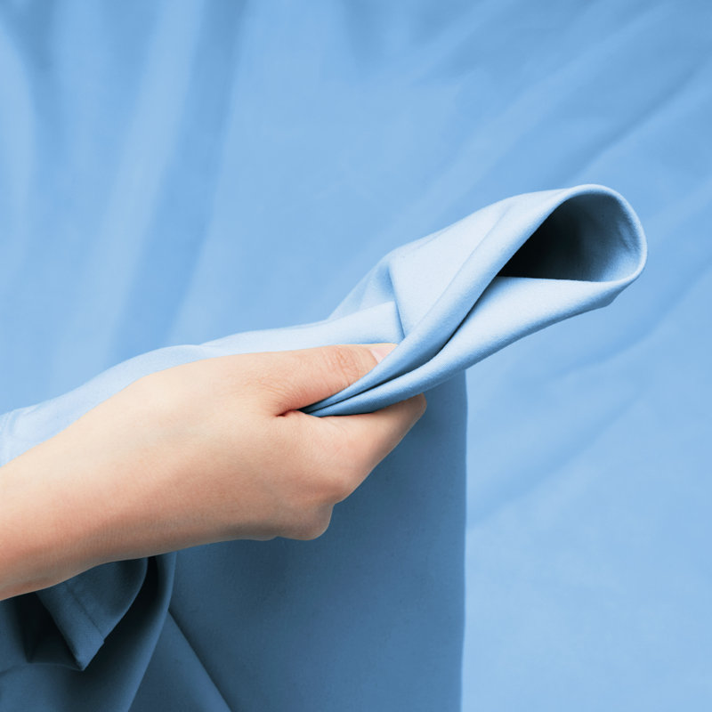 Ensemble de draps luxueux en microfibre, Simple, Bleu apaisant