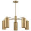 Lio 5-Light Chandelier in Noble Brass by Breegan Jane
