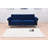 Twin 85'' Velvet Futon And Mattress-1941584143