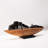 Brown+Black Free Form Solid Wood Decorative Object
