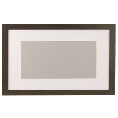 Gray Embossed Picture Frame with Mat