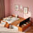Upholstered Daybed With Stairs And Gas Lift Storage Ottoman-252578127-252578126