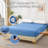Diamond Grid Ultrasonic Waterproof Mattress Protector Light Blue Size F-119666446-123751497