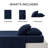 Bedsure Polyester & Rayon Derived from Bamboo Sheets-110222902-110222904