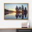 Lever de soleil sur le lac, arbres sereins, calme et sérénité-96384621-96384613