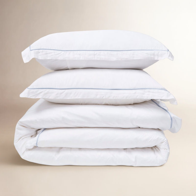Sheena Duvet Cover, French Blue, Twin Duvet Cover + 1 Standard Sham