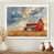 White Single Picture Framed Canvas