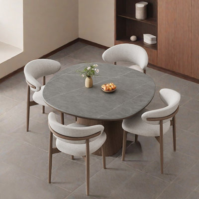 Ensemble de table de salle à manger de style nordique moderne