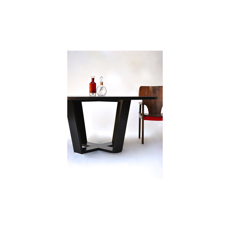 Rasucci Round Dining Table, Ebony