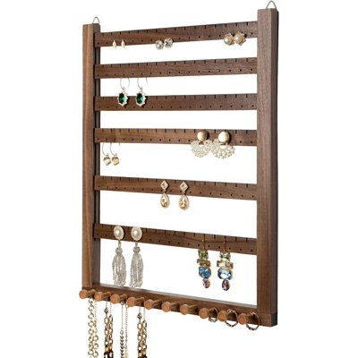 Solid Wood Wall Mounted Jewelry Box +