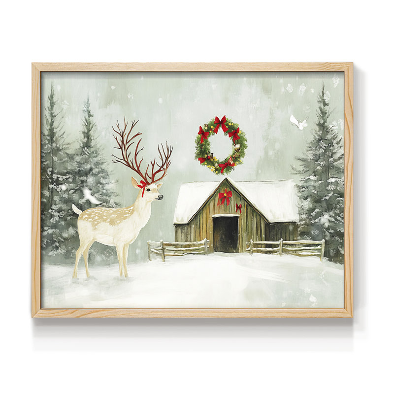 Chirstmas Art-CDLI -Framed Print - Restickable, H 8 po x l 10 po, Naturel
