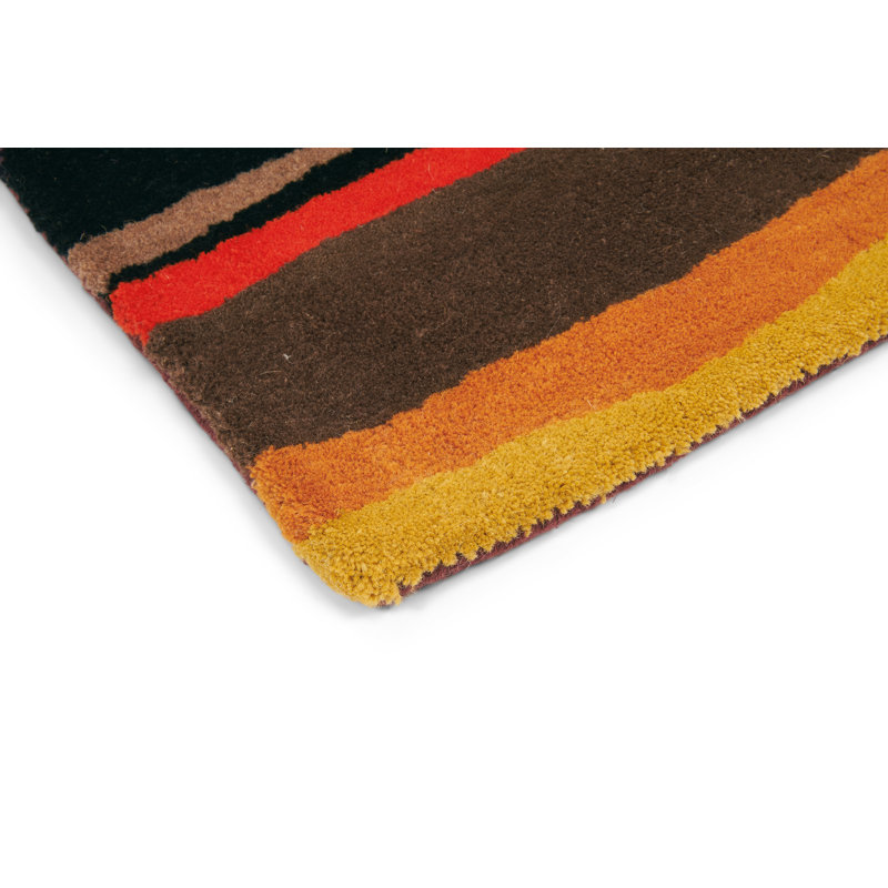 Estella Hand Tufted Wool Abstract Area Rug, Rectangle 4'7" x 6'7"