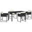 Garden Dining Set 5 Pcs Poly Rattan-258196589-258196591