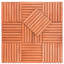 Carreau de terrasse en bois 12 po x 12 po brun clair