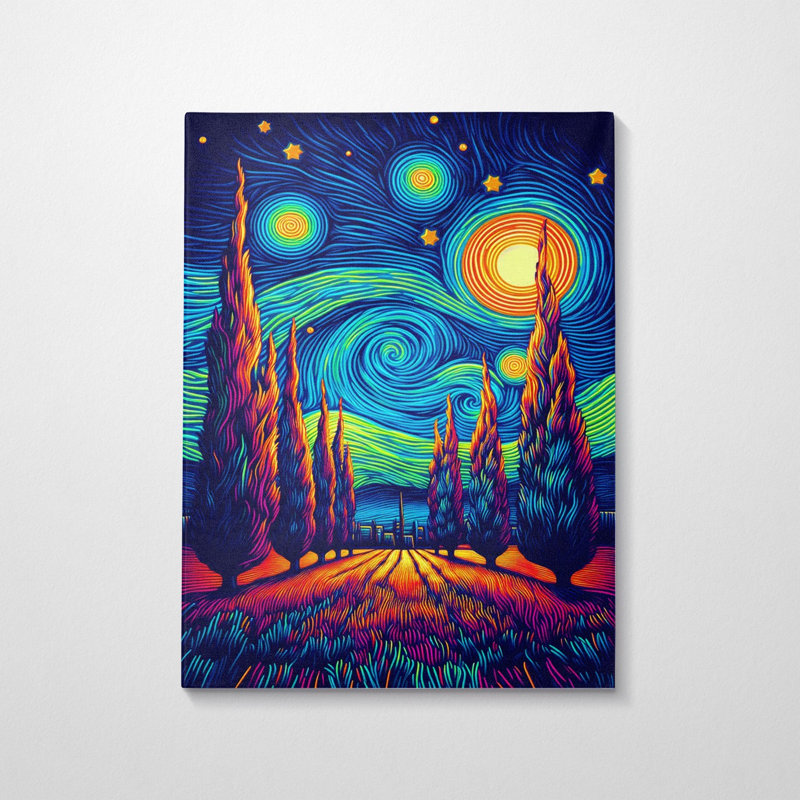 Peinture décorative sur toile, H 27,6 po x l 19,7 po