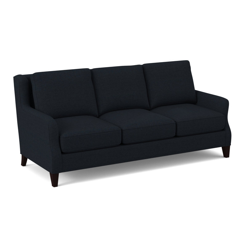 Savannah 84" Flared Arm Sofa, Antic Navy