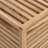 vidaXL Laundry Basket 17.7x17.7x25.6" Solid Wood Walnut