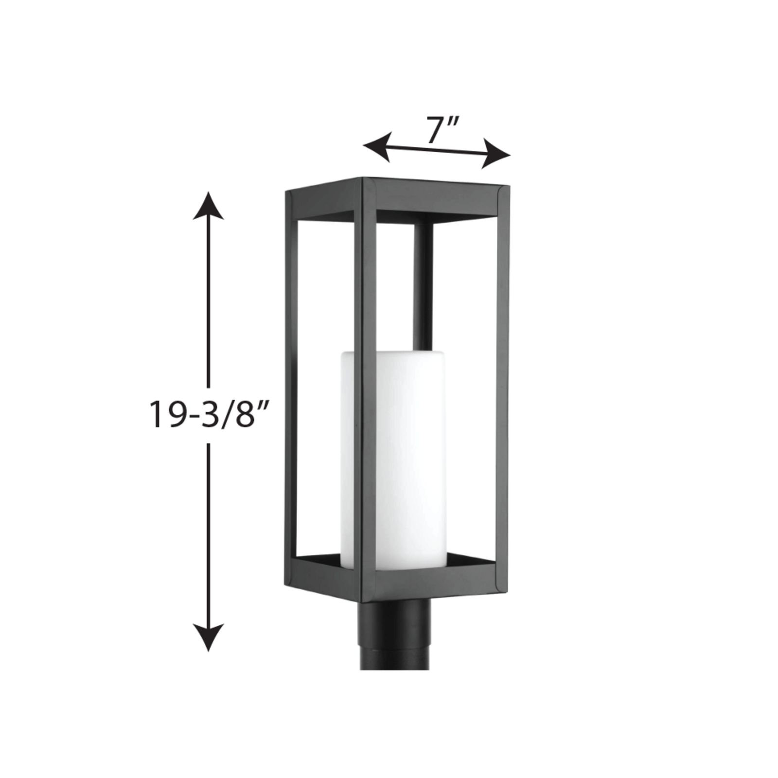 Saida Frosted Outdoor Lantern Head