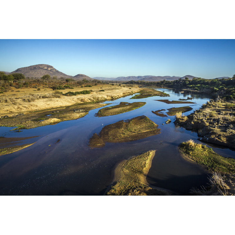 Emrick Crocodile River Landscape 1 Piece Wrapped Canvas Wall Art, 51cm H x 76cm W x 3.8cm D