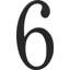 Traditionalist 6" H Surface Mount House Number-7025830