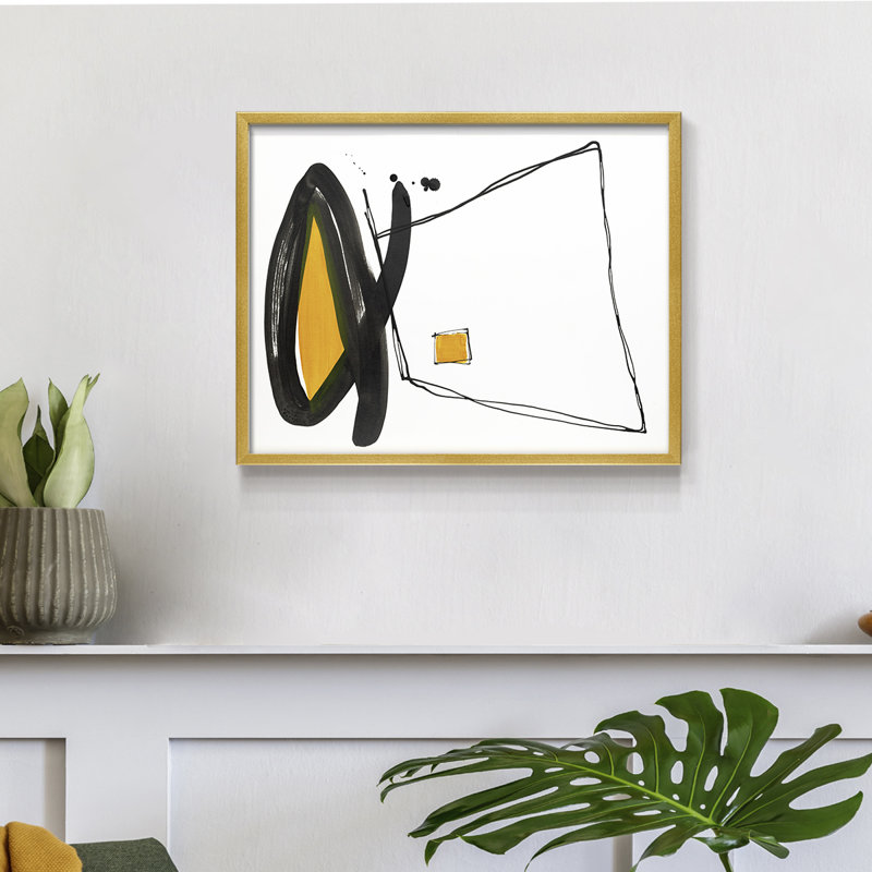 Think About It III -Framed Print - Restickable, 11'' H x 14'' W
