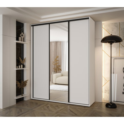 3 Door Manufactured Wood Wardrobe