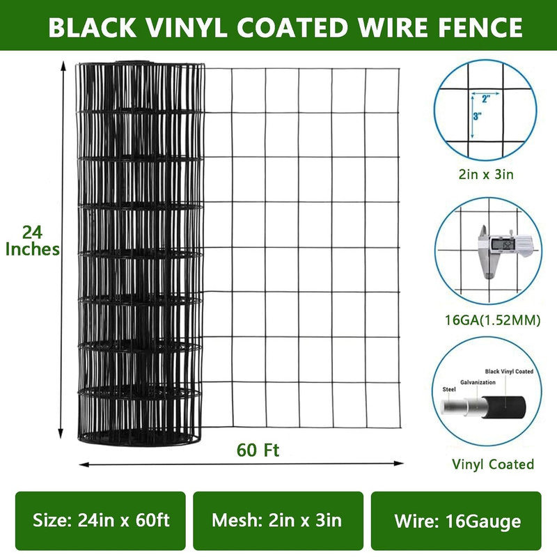 60cm H x 3000cm W Galvanised Steel Border Fencing