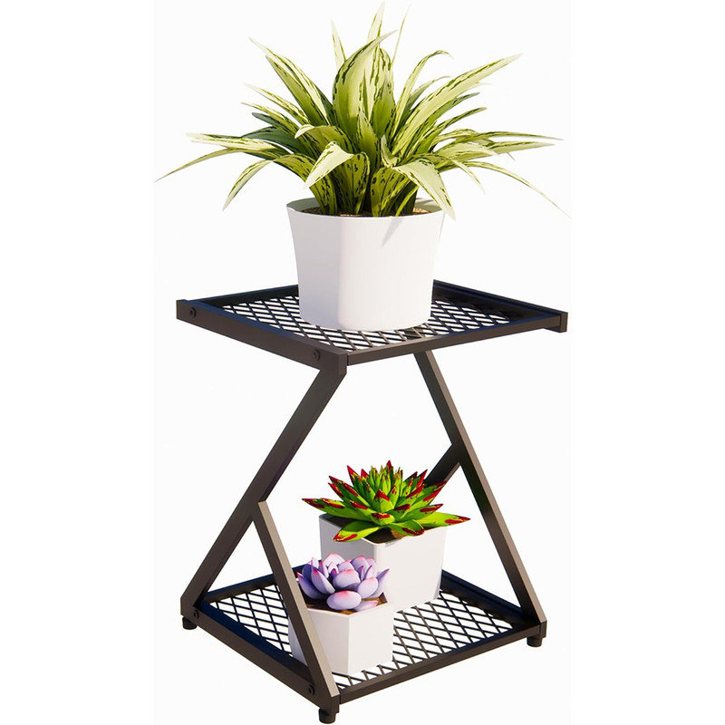 Ebern Designs Metal Plant Stand Rustproof Stable Plant Shelf Corner