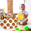 Panier de basket rectangulaire, panier à linge en toile, bac de rangement pour jouets pour enfants avec poignées, boîte de rangement pour garçons, panier à linge, décoration de chambre