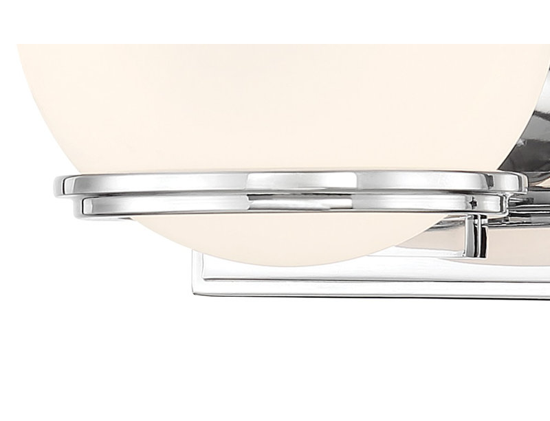 Ivy Bronx Condola Chrome With Etched Opal Led Vanity Light, 1