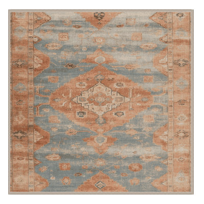 Tapis brun lavable à la machine