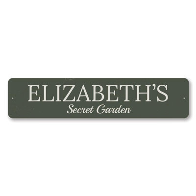 Secret Garden Aluminum Sign