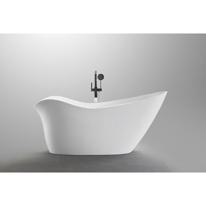 Toulouse 68.8'' x 31.4'' Soaking Acrylic Bathtub