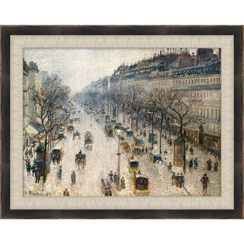 Après-midi parisien 4 - Peinture avec cadre