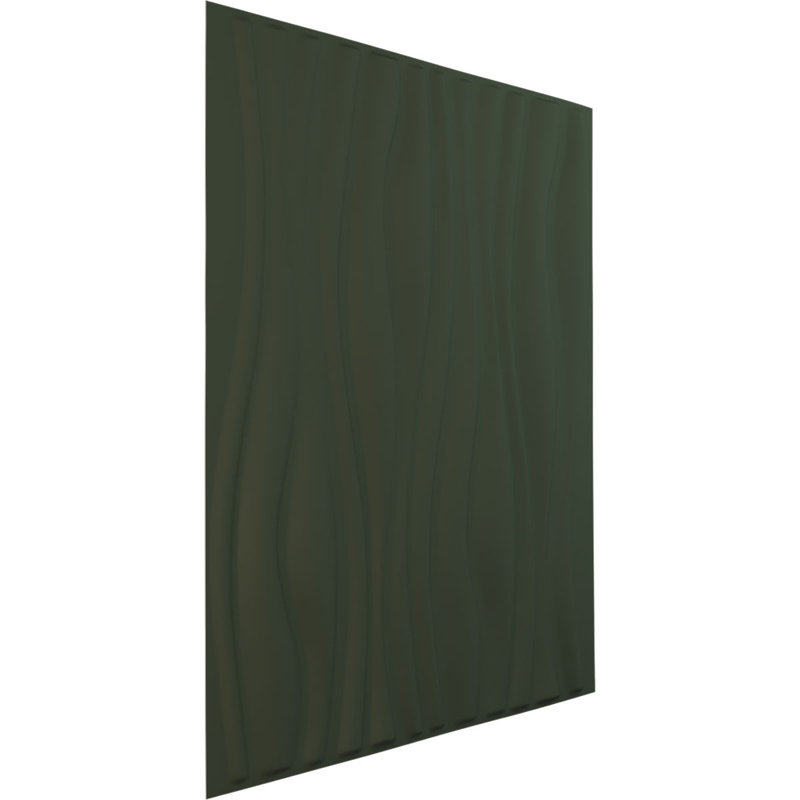 Panneau mural 3D décoratif Leandros EnduraWall, Vert foncé