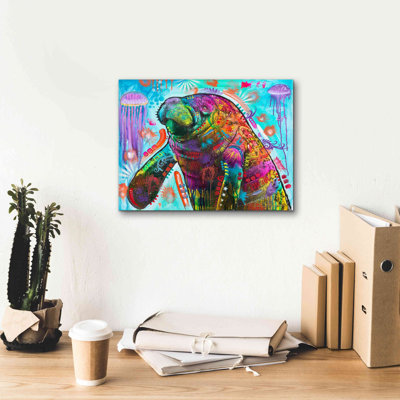 'Manatee' by Dean Russo, Canvas Wall Art