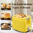 2 Slice Stainless Steel Toaster, LCD Display, Touch Button, 1.13" Wide Slot-106586435