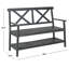 Banc de jardin en bois Elodie-24110391