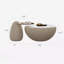 Table basse ronde et blanche Nesting