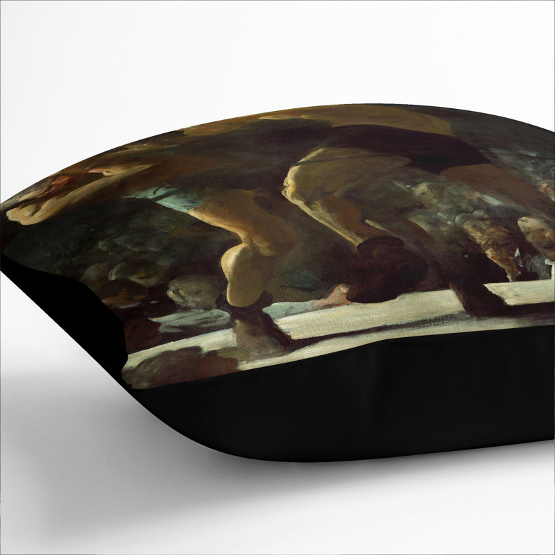 Club Night Scatter Cushion, Black, 55cm H x 55cm W x 20cm D