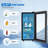 5.6 Cu.Ft. Commercial Beverage Refrigerator Refrigerated Display Case In Black With Outer Blue Light