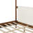 Easton Modern Boucle Upholstered 4-Post Canopy Bed Frame with Solid Wood Legs, Padded Headboard and Footboard