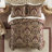 4 Piece Comforter Set Burgundy-119416981