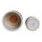 Planter Ceramic Round With Sculpted Floral Rim Detailing And Drainage Hole For Decorative Display Or Plant Support-1039607623